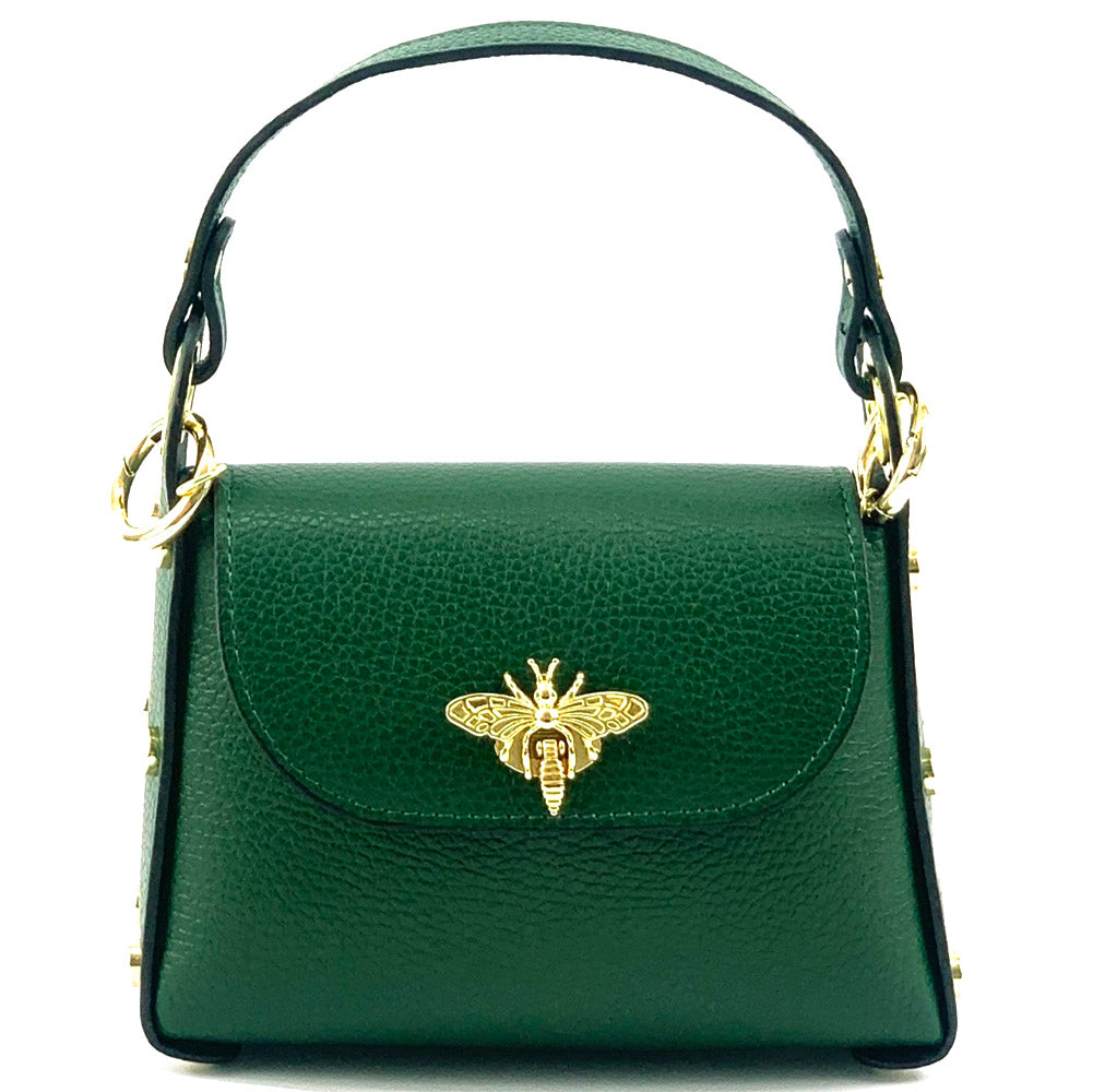 Virginia leather Handbag - Made In Italy