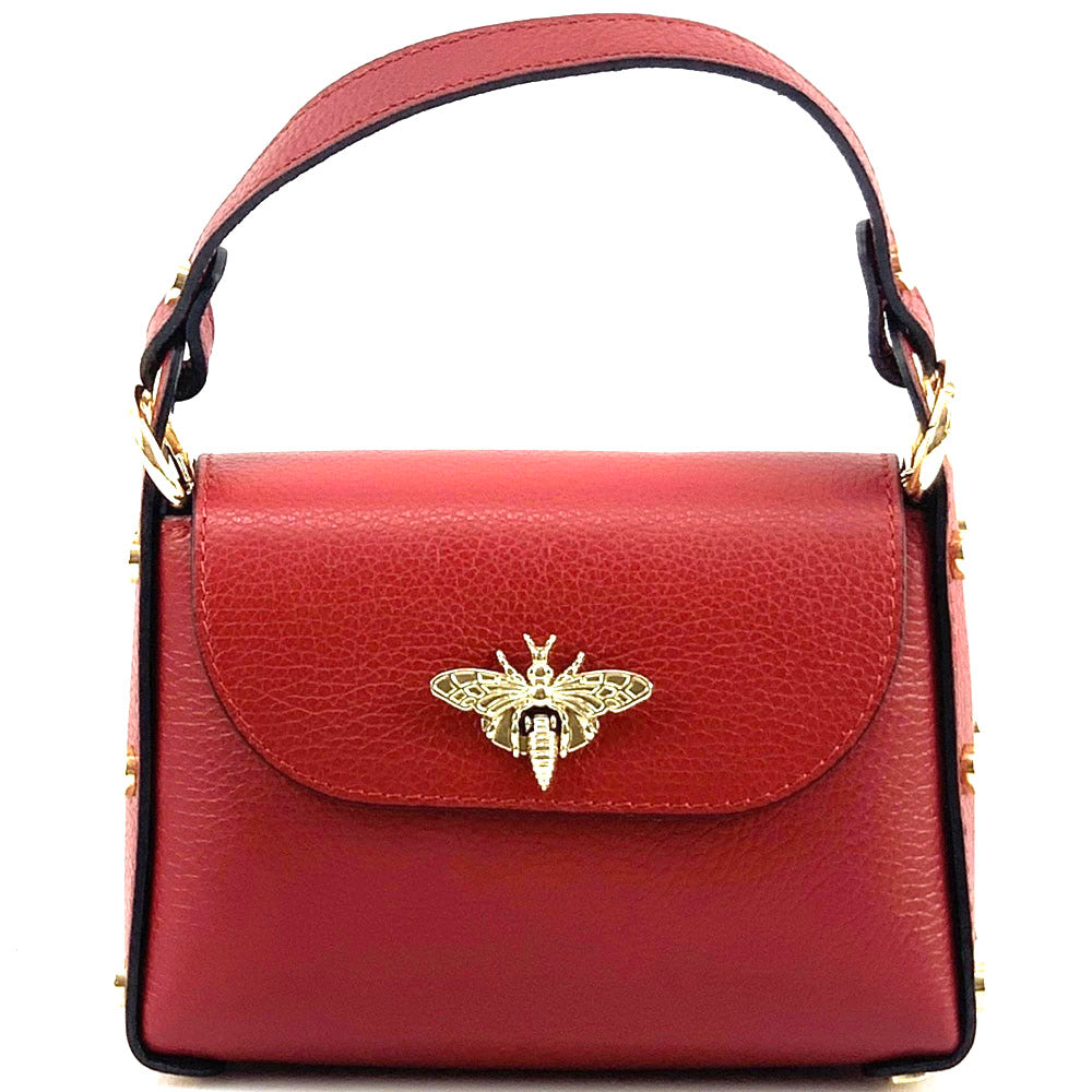 Virginia leather Handbag - Made In Italy