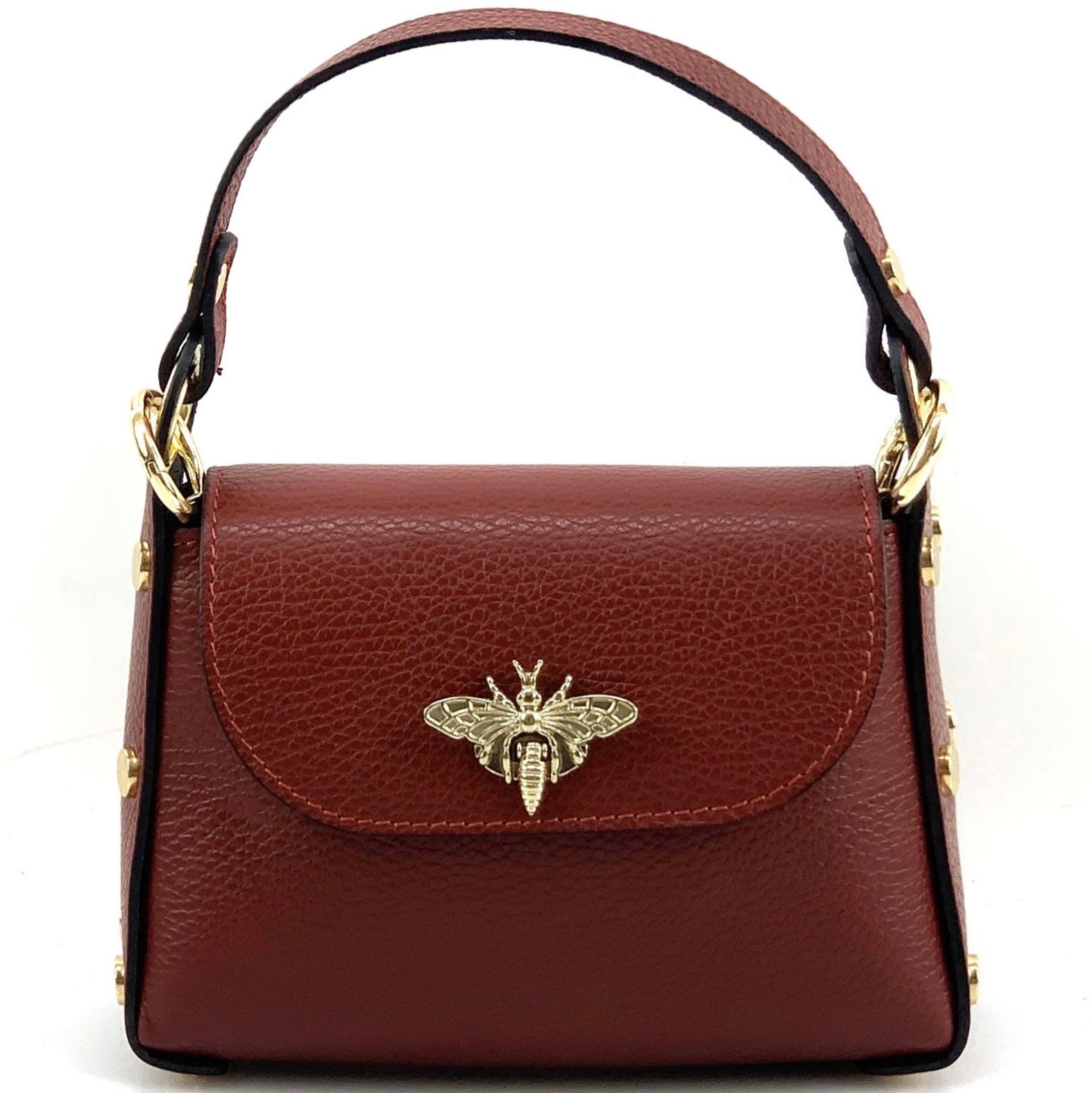 Virginia leather Handbag - Made In Italy