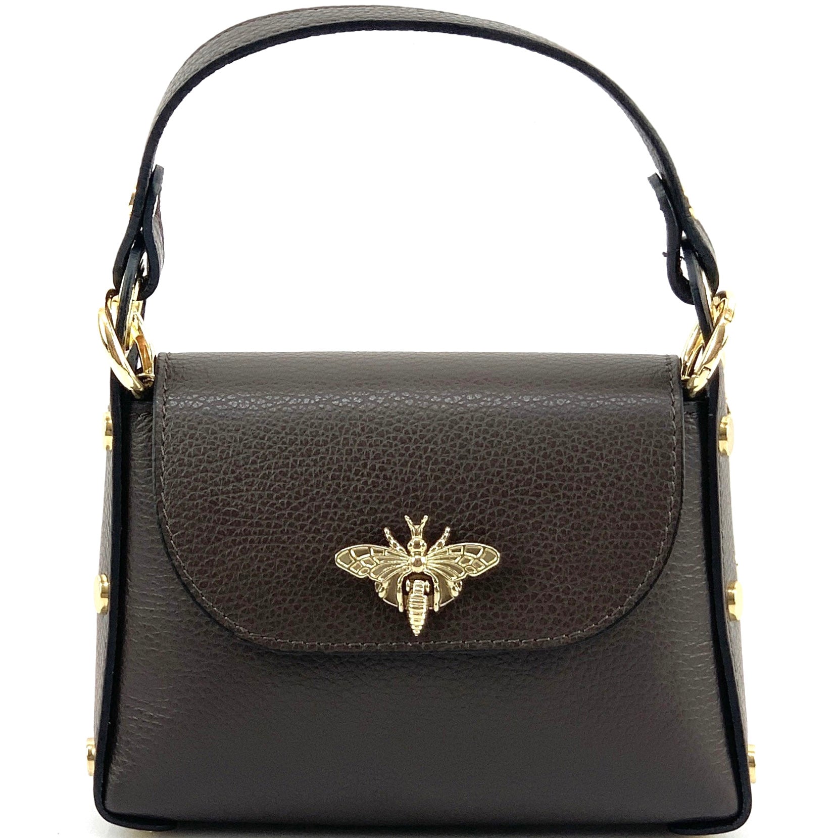 Virginia leather Handbag - Made In Italy