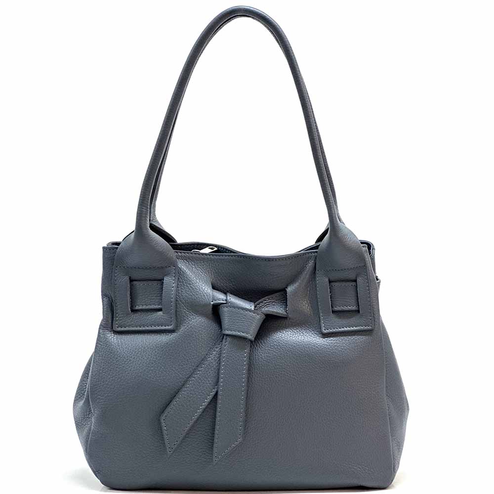 Daria Leather Shoulder Bag - Made In Italy