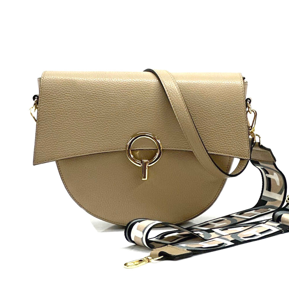 Charlotte leather Cross-body bag - Made In Italy
