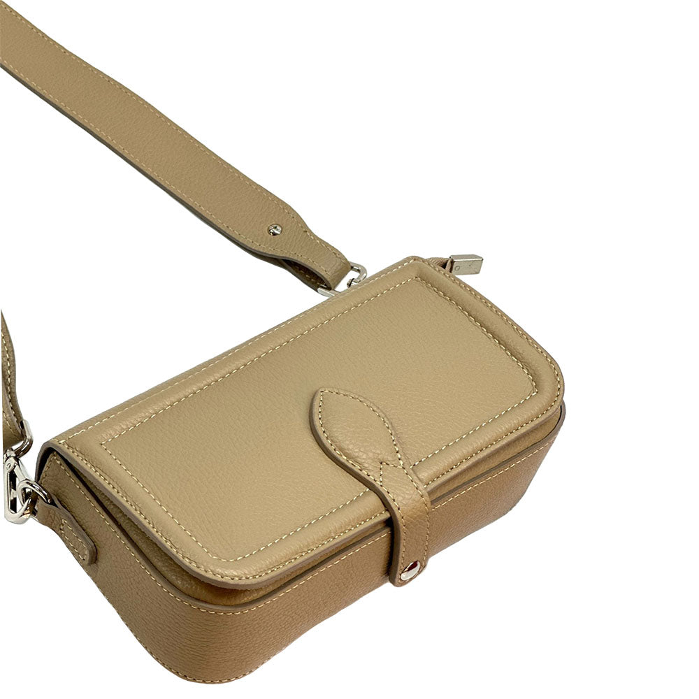 Nicole leather shoulder bag - Made In Italy
