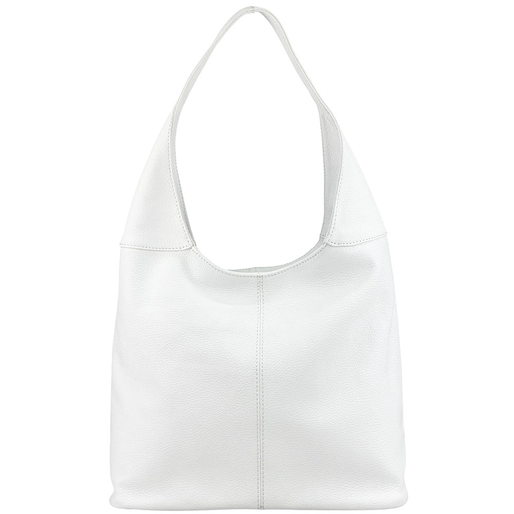 Caïssa Cow Leather Hobo Shoulder Bag - Made In Italy