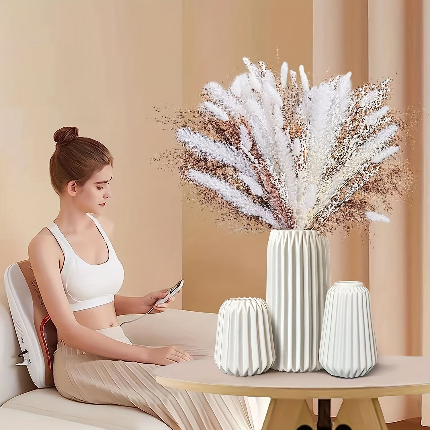 3pcs Set of Ceramic Vases