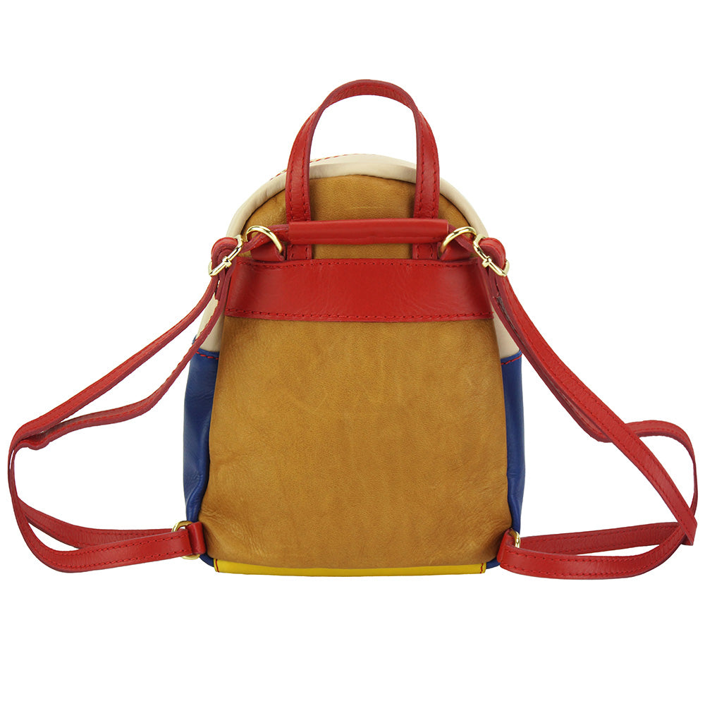 Alessia Leather Backpack - Made In Italy