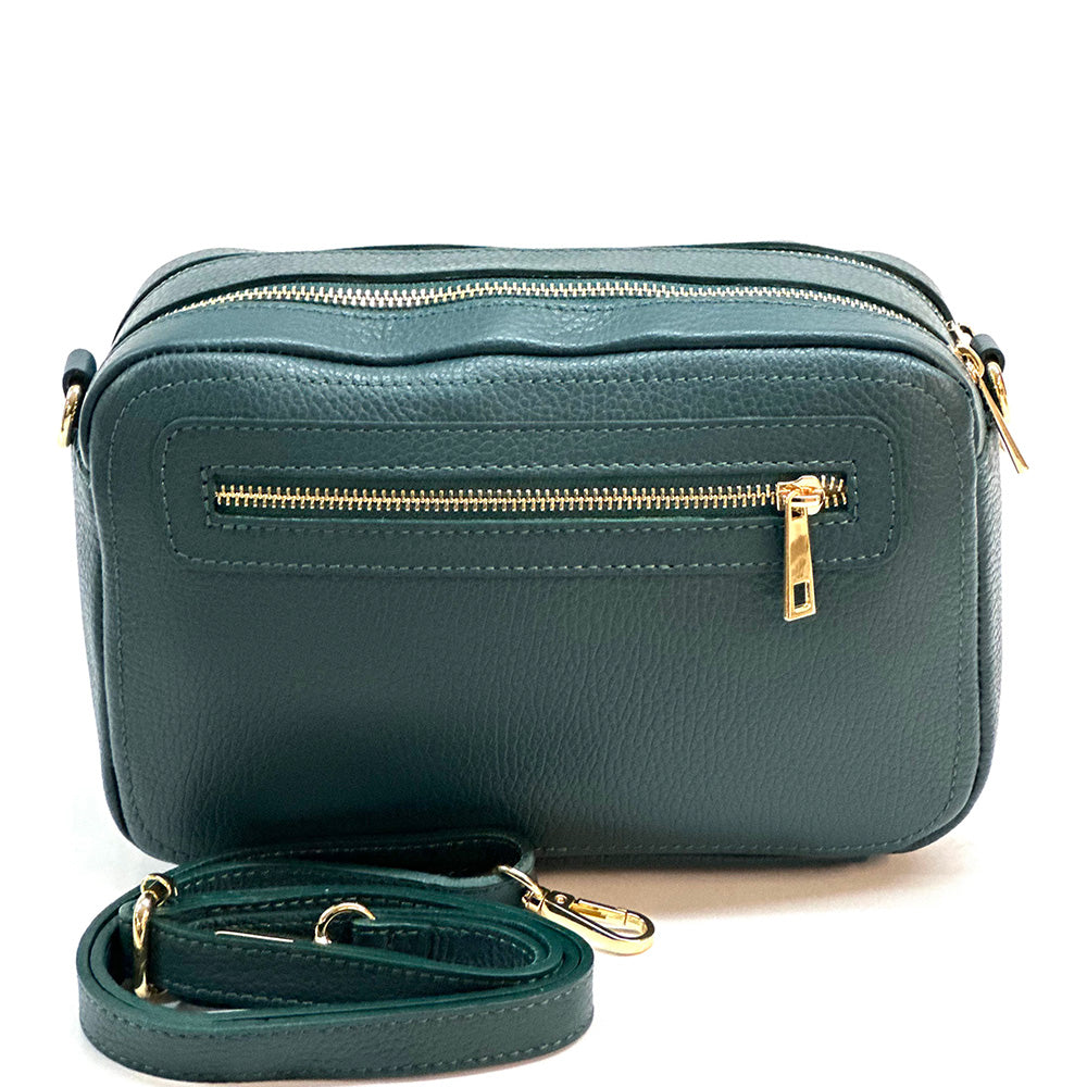 Anita Leather Crossbody Bag - Made In Italy