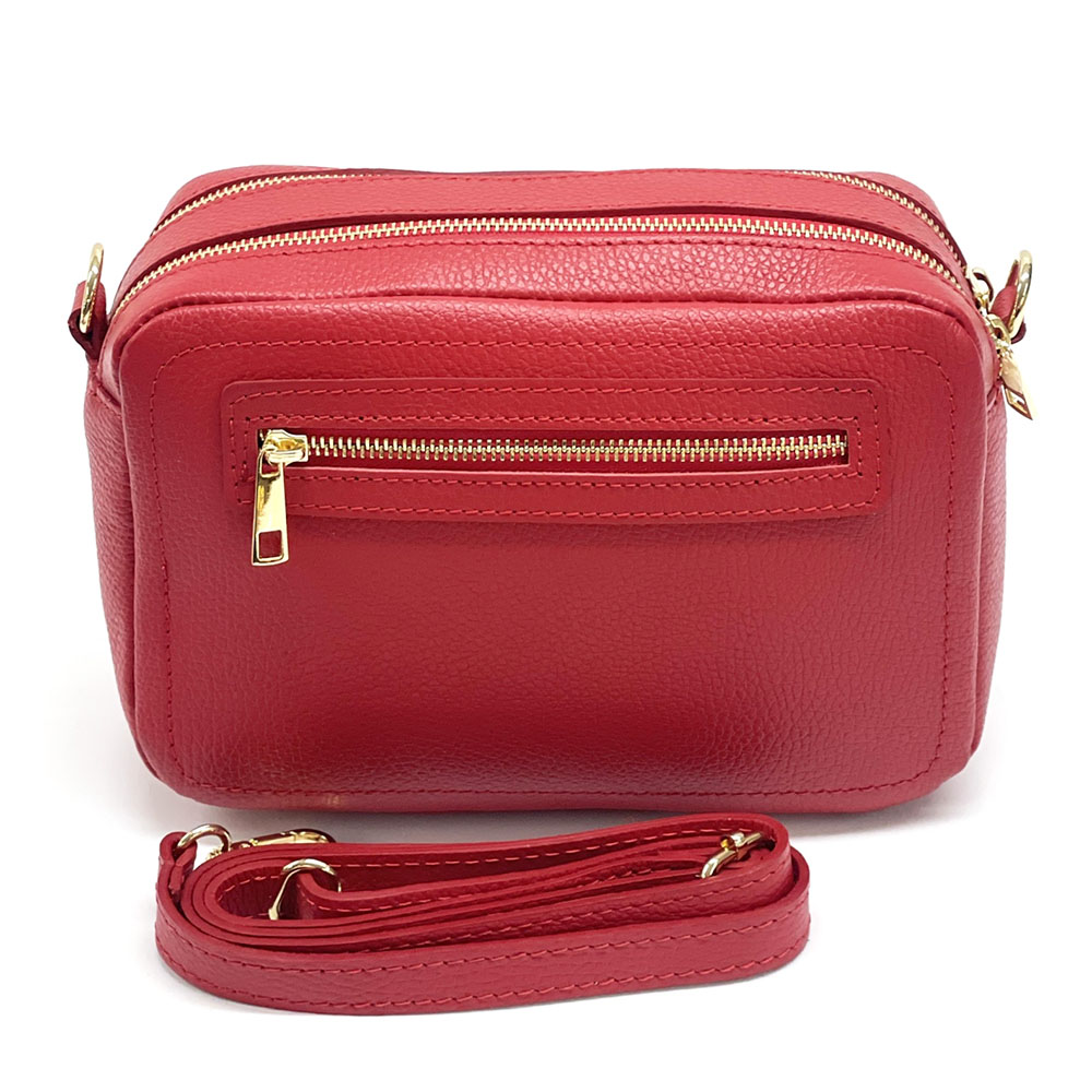 Anita Leather Crossbody Bag - Made In Italy