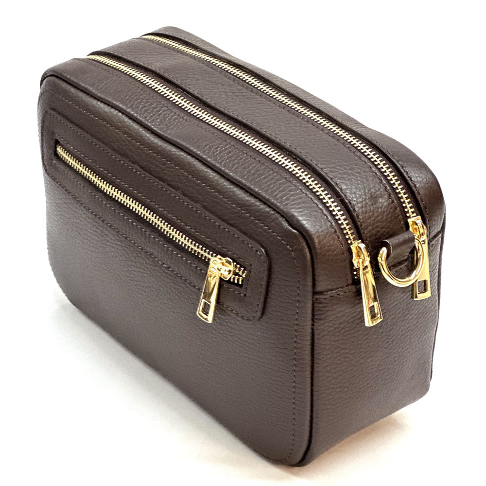 Anita Leather Crossbody Bag - Made In Italy