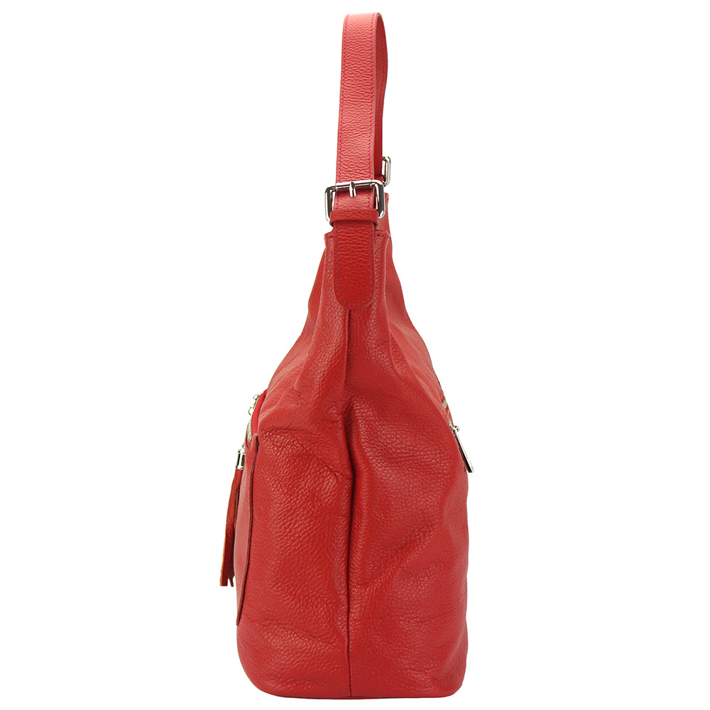 Marita leather Shoulder bag - Made In Italy