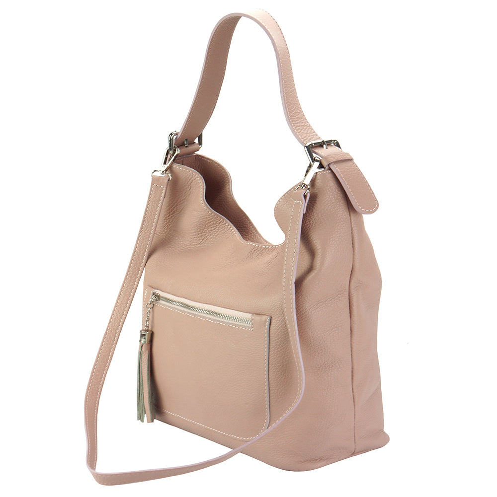 Marita leather Shoulder bag - Made In Italy