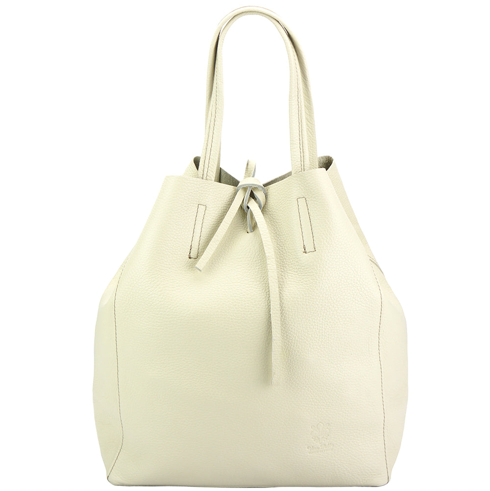 Babila Italian Genuine Leather Tote Bag - Made In Italy