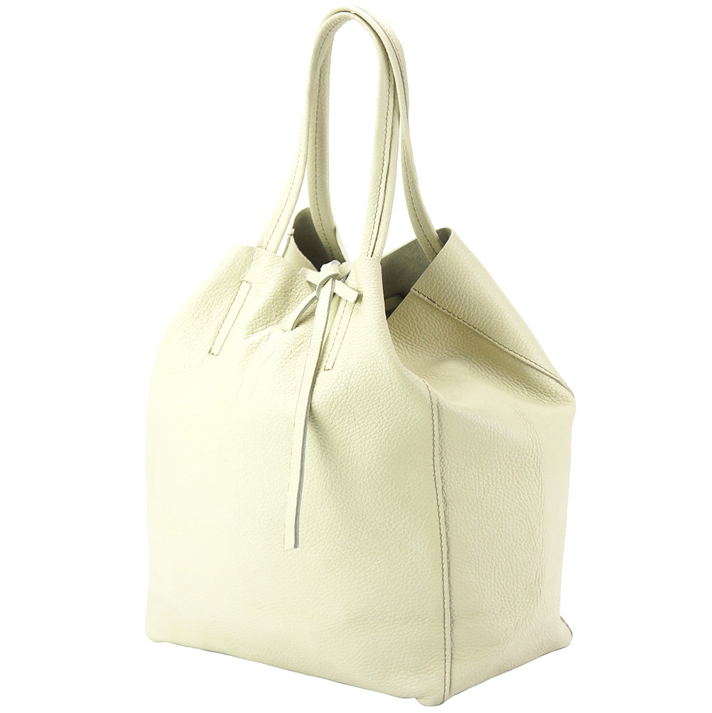 Babila Italian Genuine Leather Tote Bag - Made In Italy