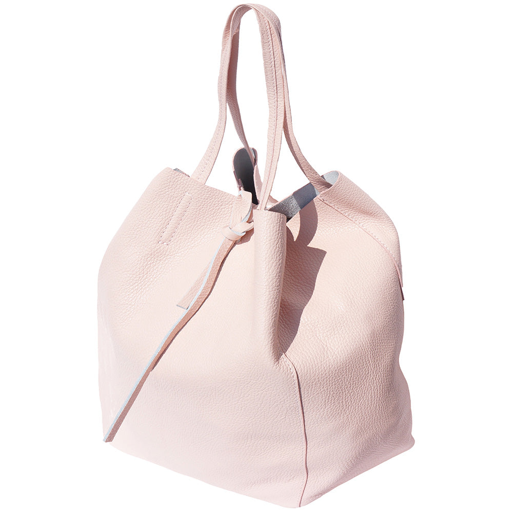 Babila Italian Genuine Leather Tote Bag - Made In Italy