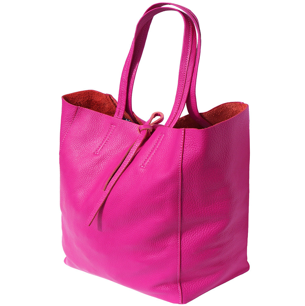 Babila Italian Genuine Leather Tote Bag - Made In Italy