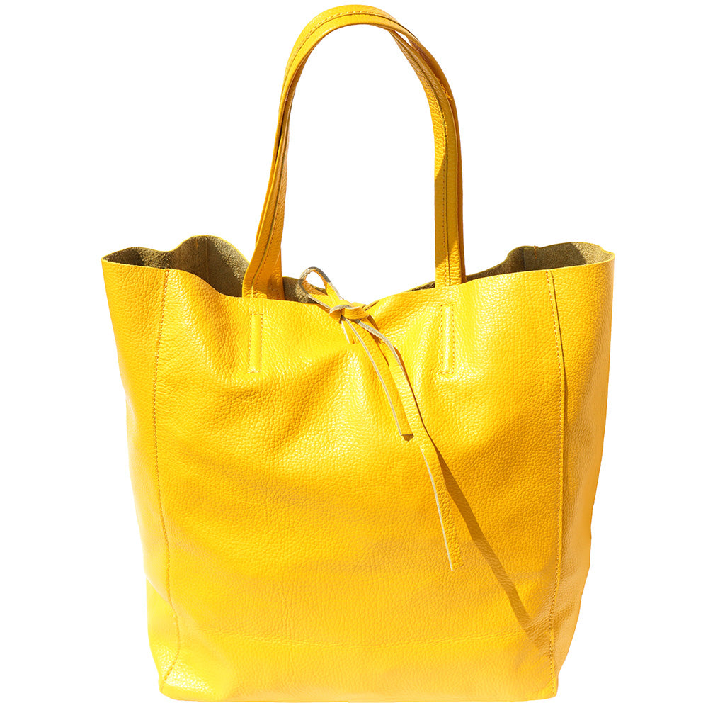 Babila Italian Genuine Leather Tote Bag - Made In Italy