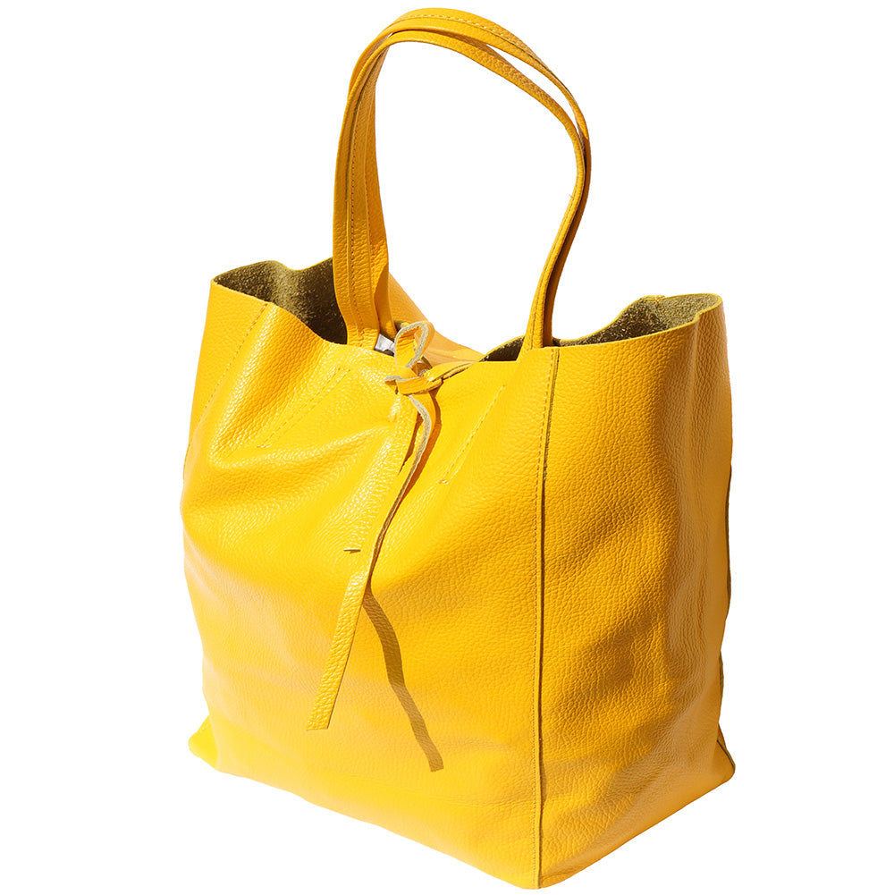 Babila Italian Genuine Leather Tote Bag - Made In Italy