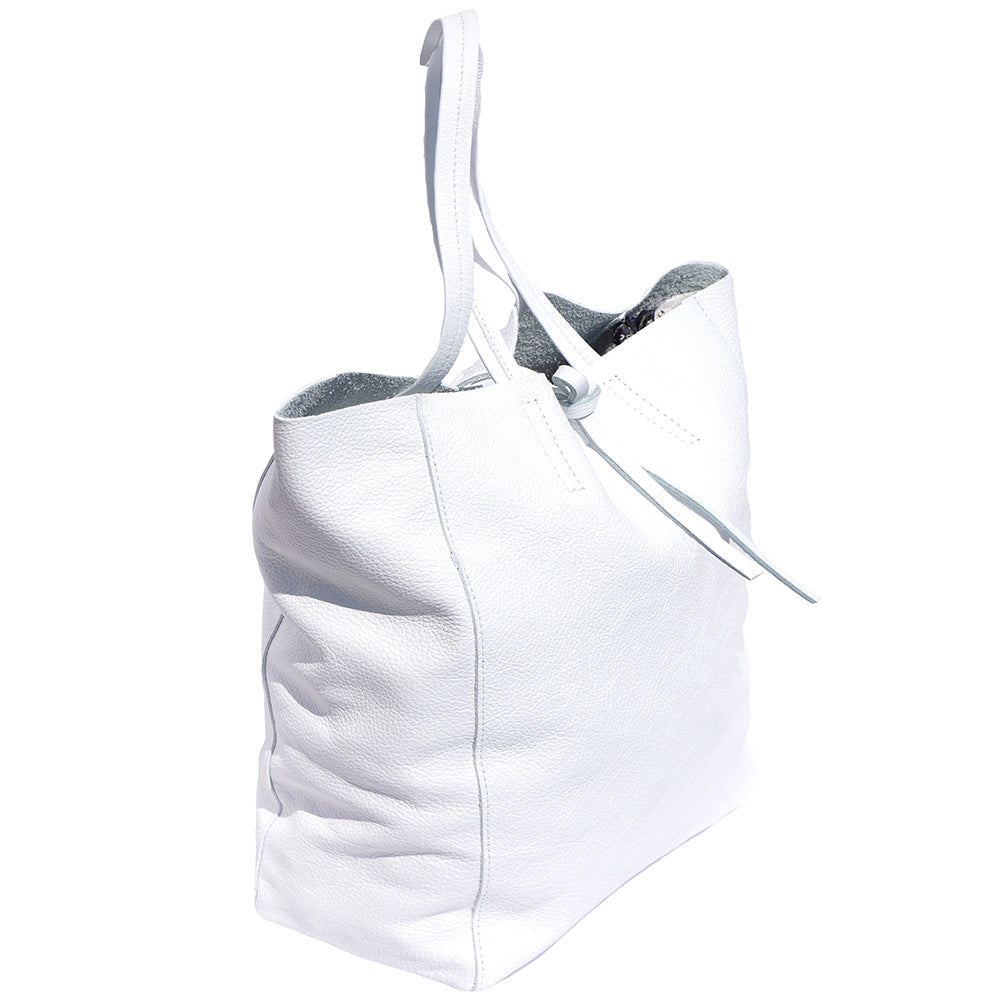 Babila Italian Genuine Leather Tote Bag - Made In Italy