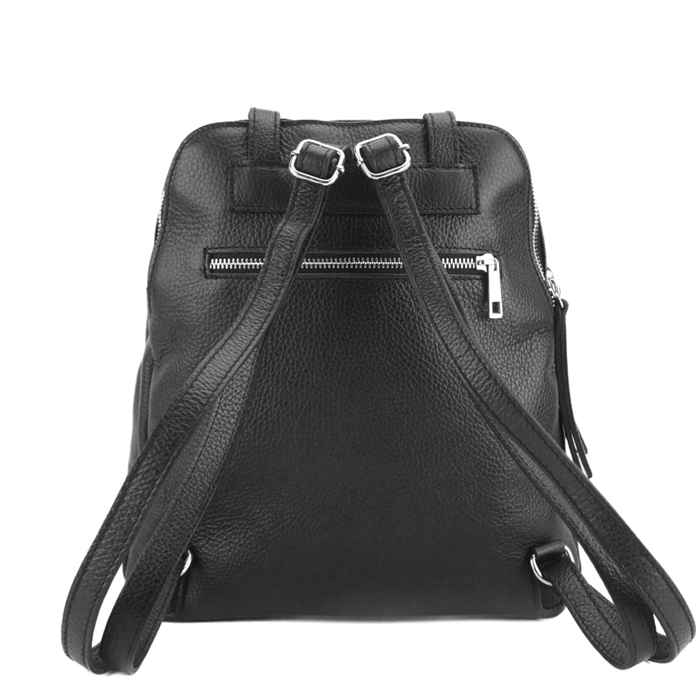 Rosa Cow Leather Backpack - Made In Italy
