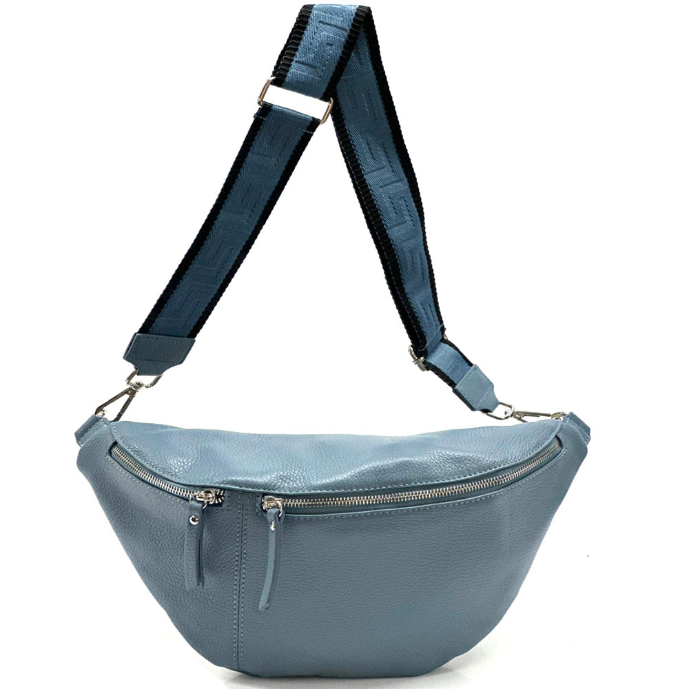 Wanda T Crossbody and Belt Bag in Genuine Leather - Made In Italy