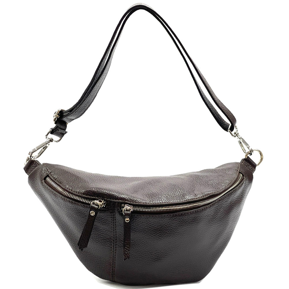 Wanda T Crossbody and Belt Bag in Genuine Leather - Made In Italy