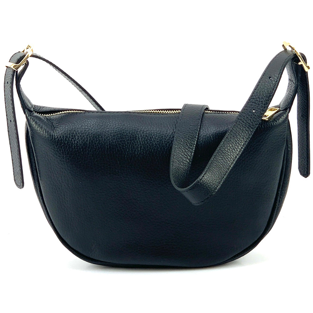Emmaline Small Hobo leather bag - Made In Italy