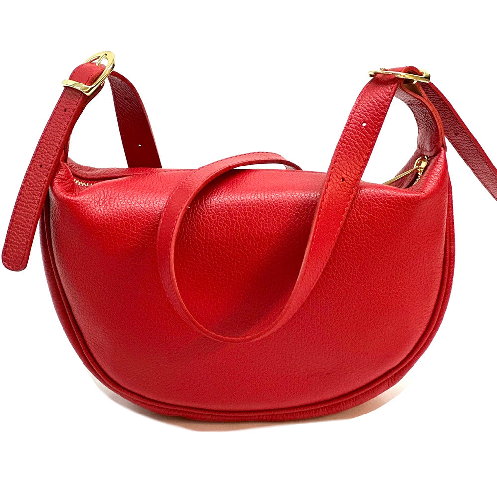 Emmaline Small Hobo leather bag - Made In Italy