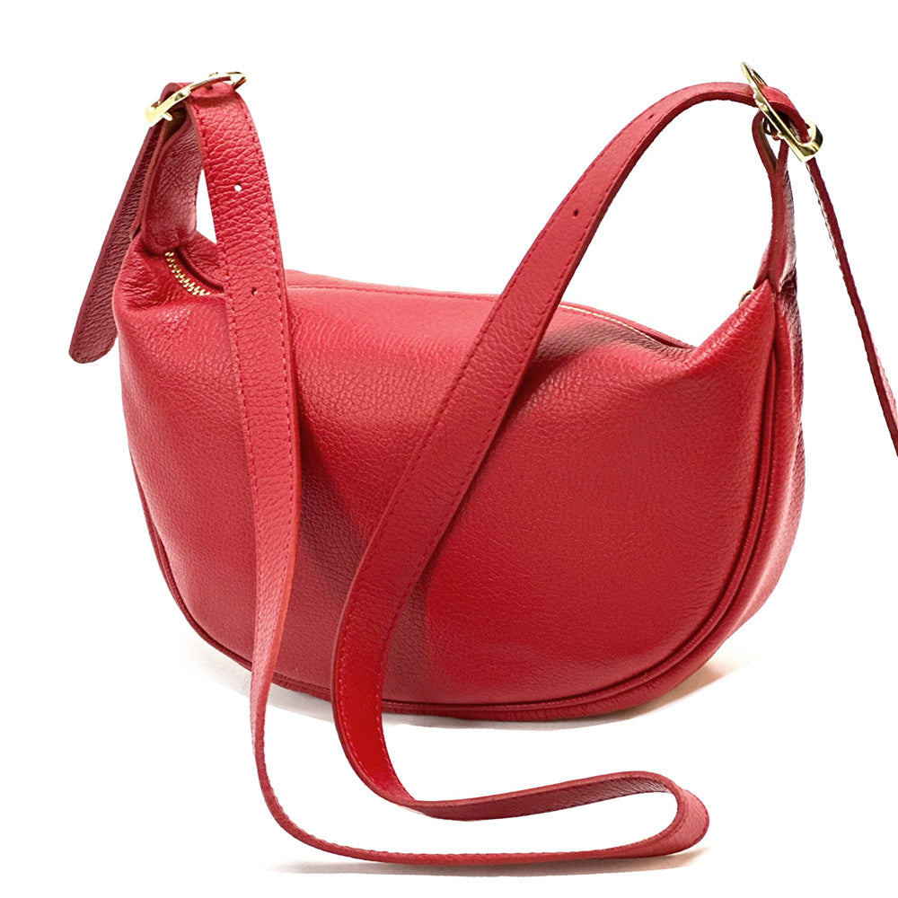 Emmaline Small Hobo leather bag - Made In Italy