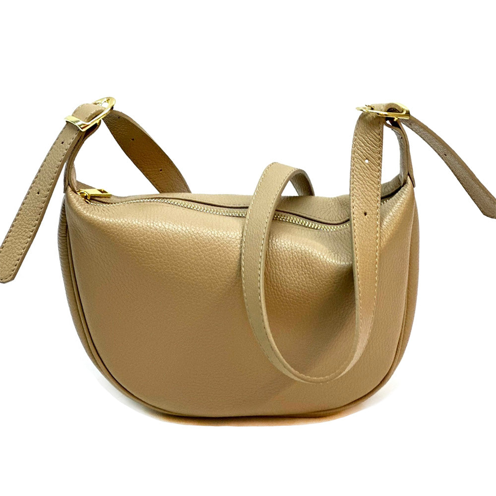 Emmaline Small Hobo leather bag - Made In Italy
