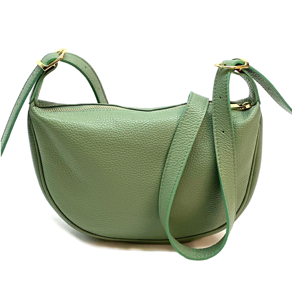 Emmaline Small Hobo leather bag - Made In Italy