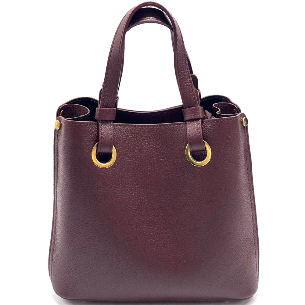 Eleonora leather shoulder bag - Made In Italy