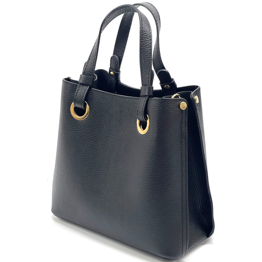 Eleonora leather shoulder bag - Made In Italy