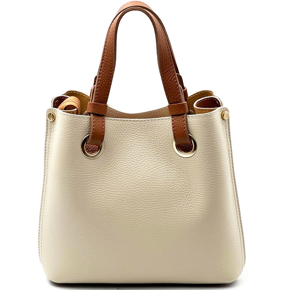 Eleonora leather shoulder bag - Made In Italy