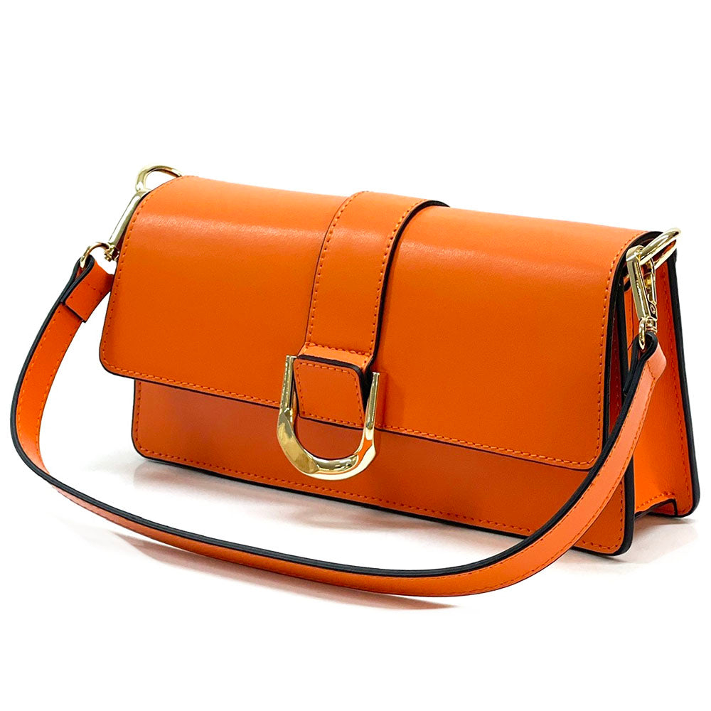 Maia cow Leather shoulder bag - Made In Italy
