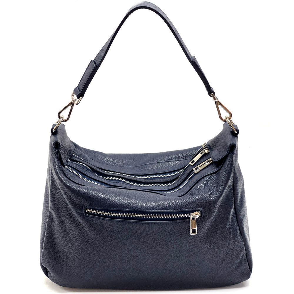 Assunta leather shoulder bag - Made In Italy