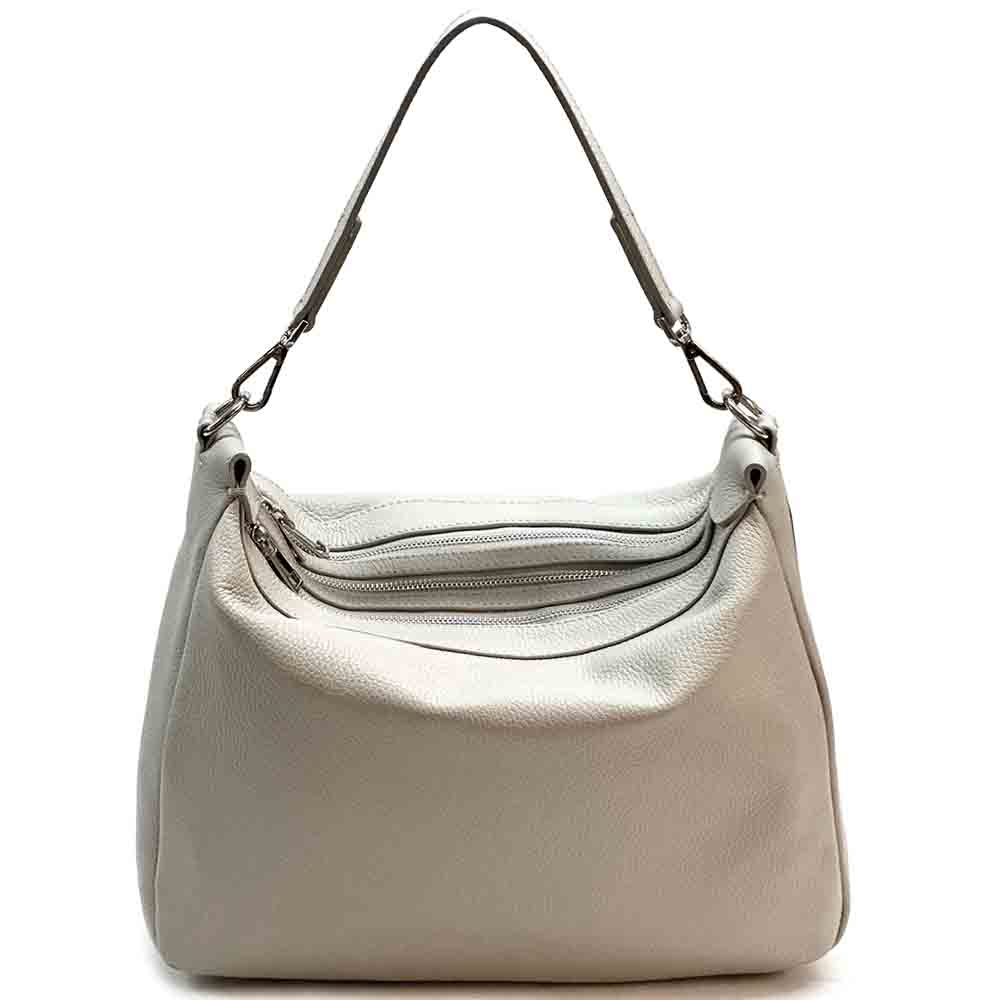 Assunta leather shoulder bag - Made In Italy
