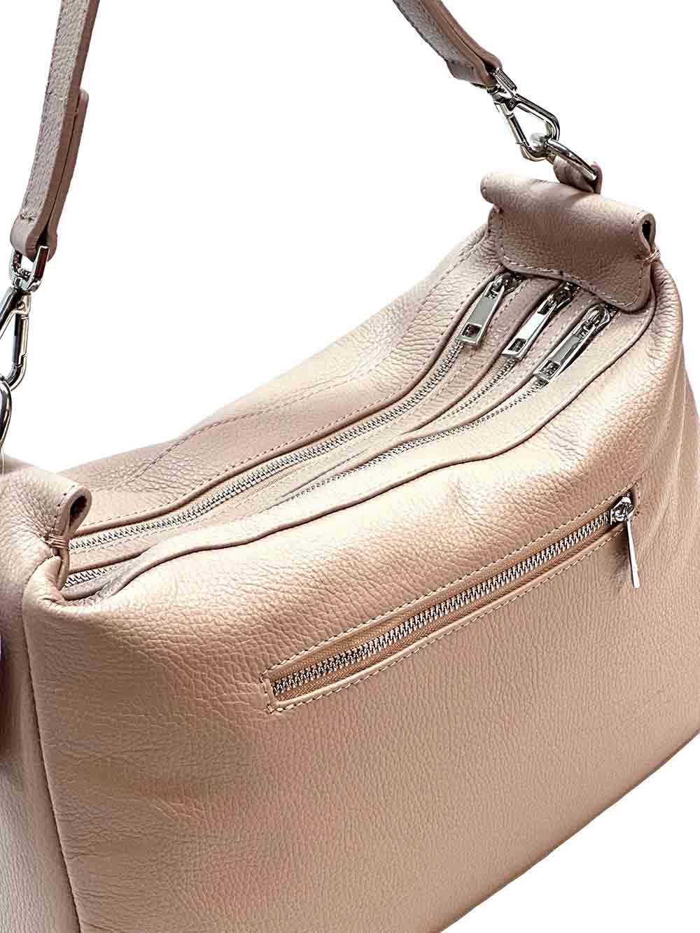 Assunta leather shoulder bag - Made In Italy