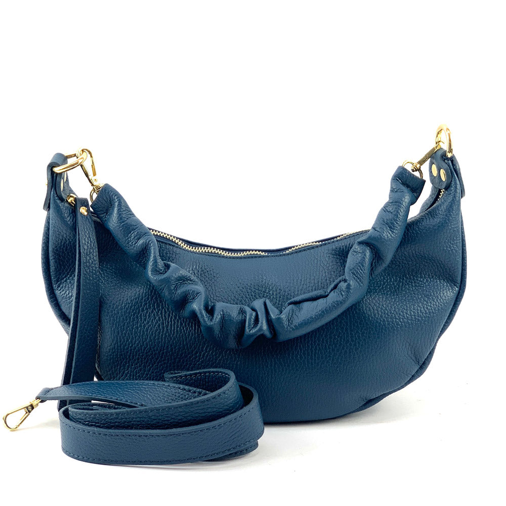 Tara Small Hobo Leather Bag - Made In Italy