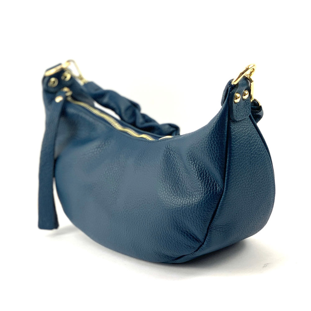Tara Small Hobo Leather Bag - Made In Italy