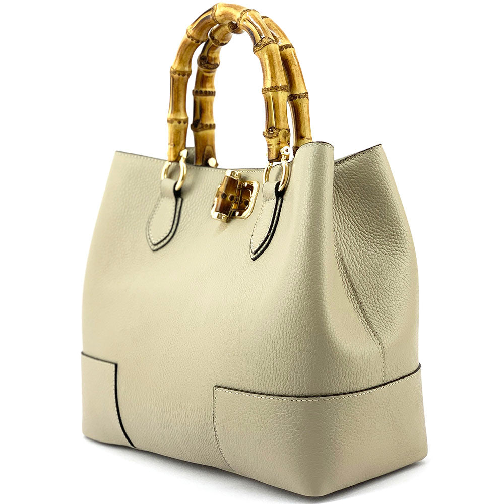 Fabrizia Leather Handbag - made in Italy