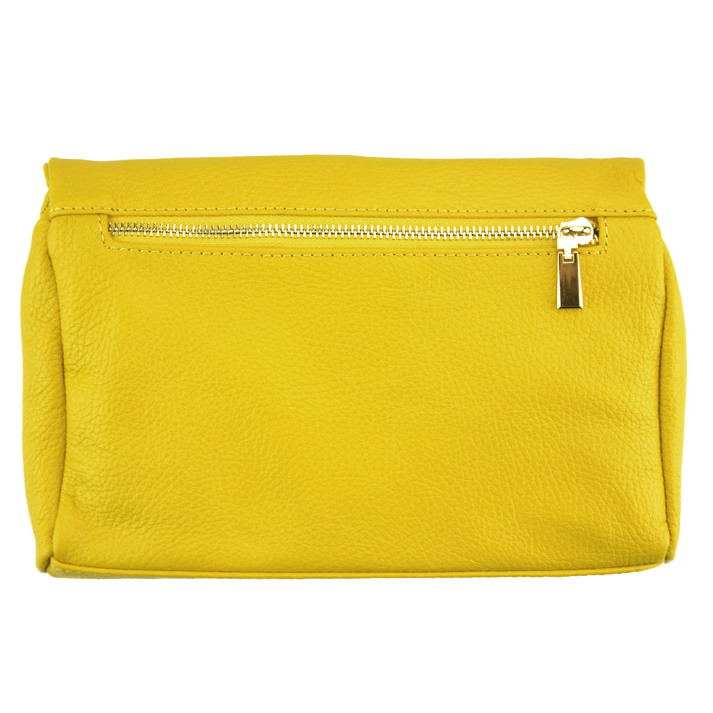 Pebbled Leather 2-in-1 Crossbody Bag and Clutch Final Stock - Made In Italy