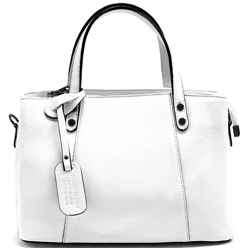 Donatella leather Handbag - Made In Italy