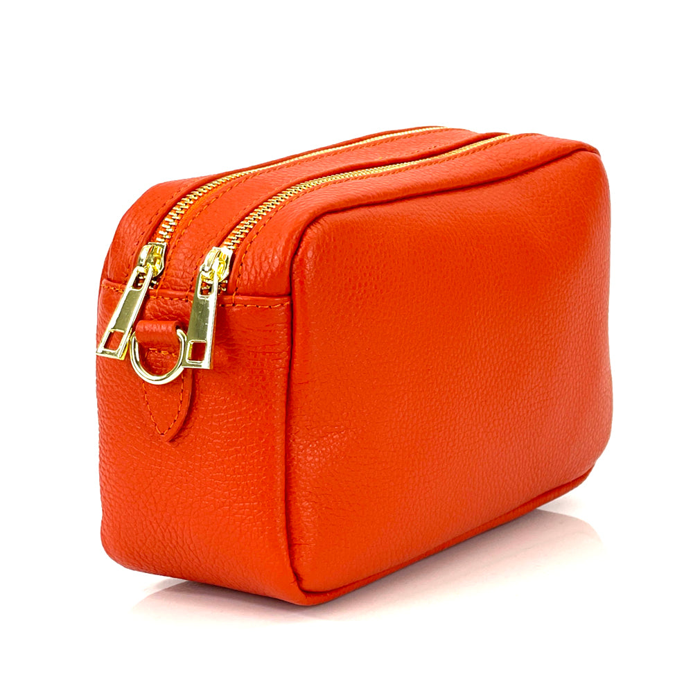Amara GM Leather Shoulder Bag - Made In Italy