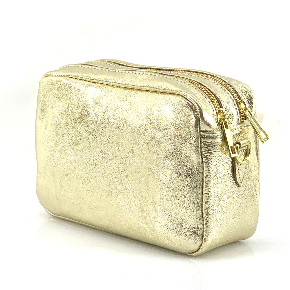 Amara GM Leather Shoulder Bag - Made In Italy