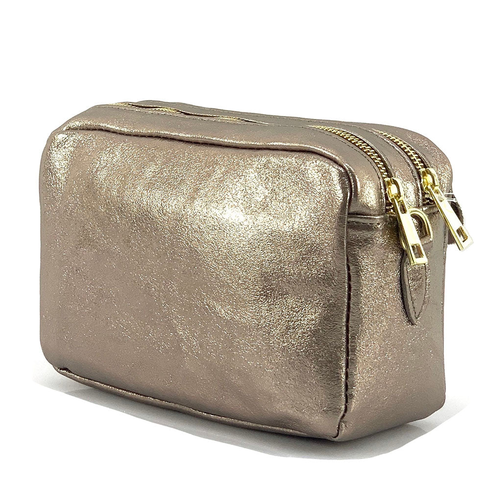 Amara GM Leather Shoulder Bag - Made In Italy