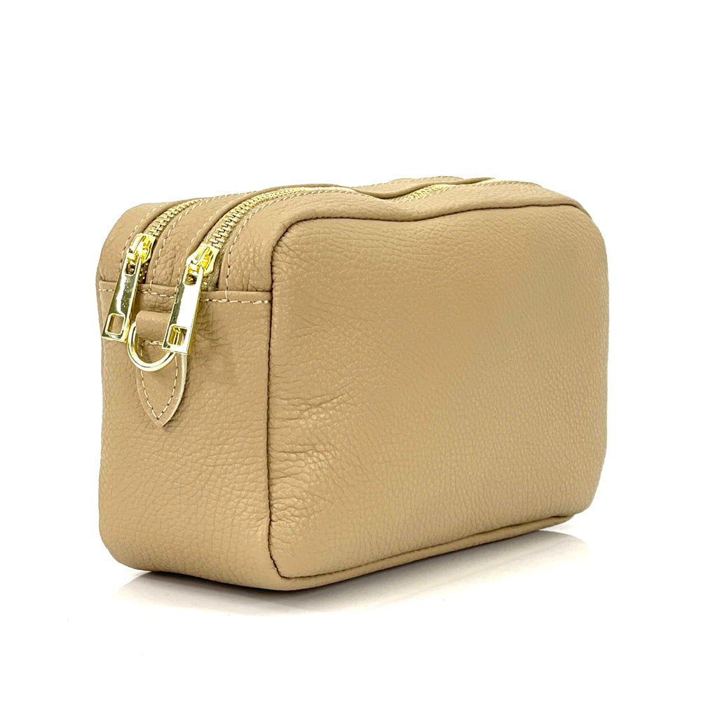 Amara GM Leather Shoulder Bag - Made In Italy