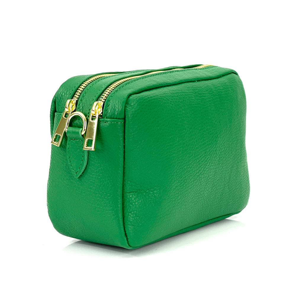 Amara GM Leather Shoulder Bag - Made In Italy