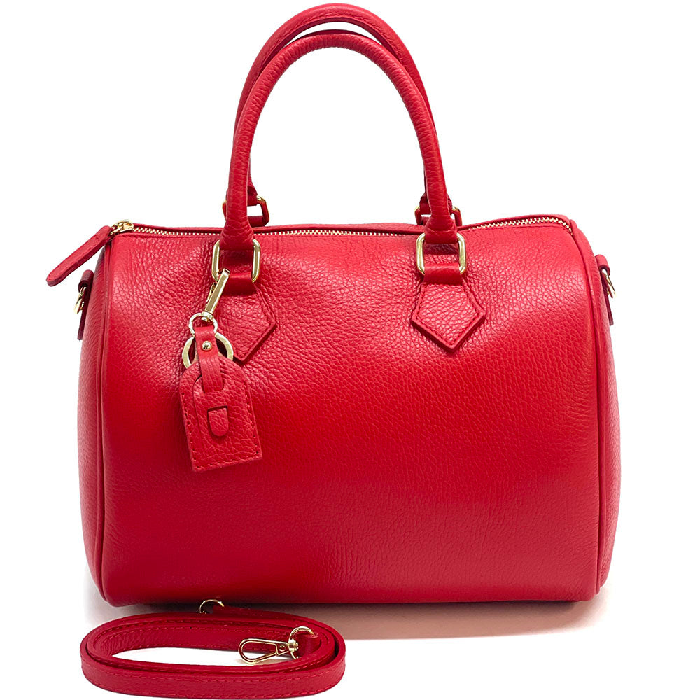 Erminia GM cow leather handbag - Made In Italy