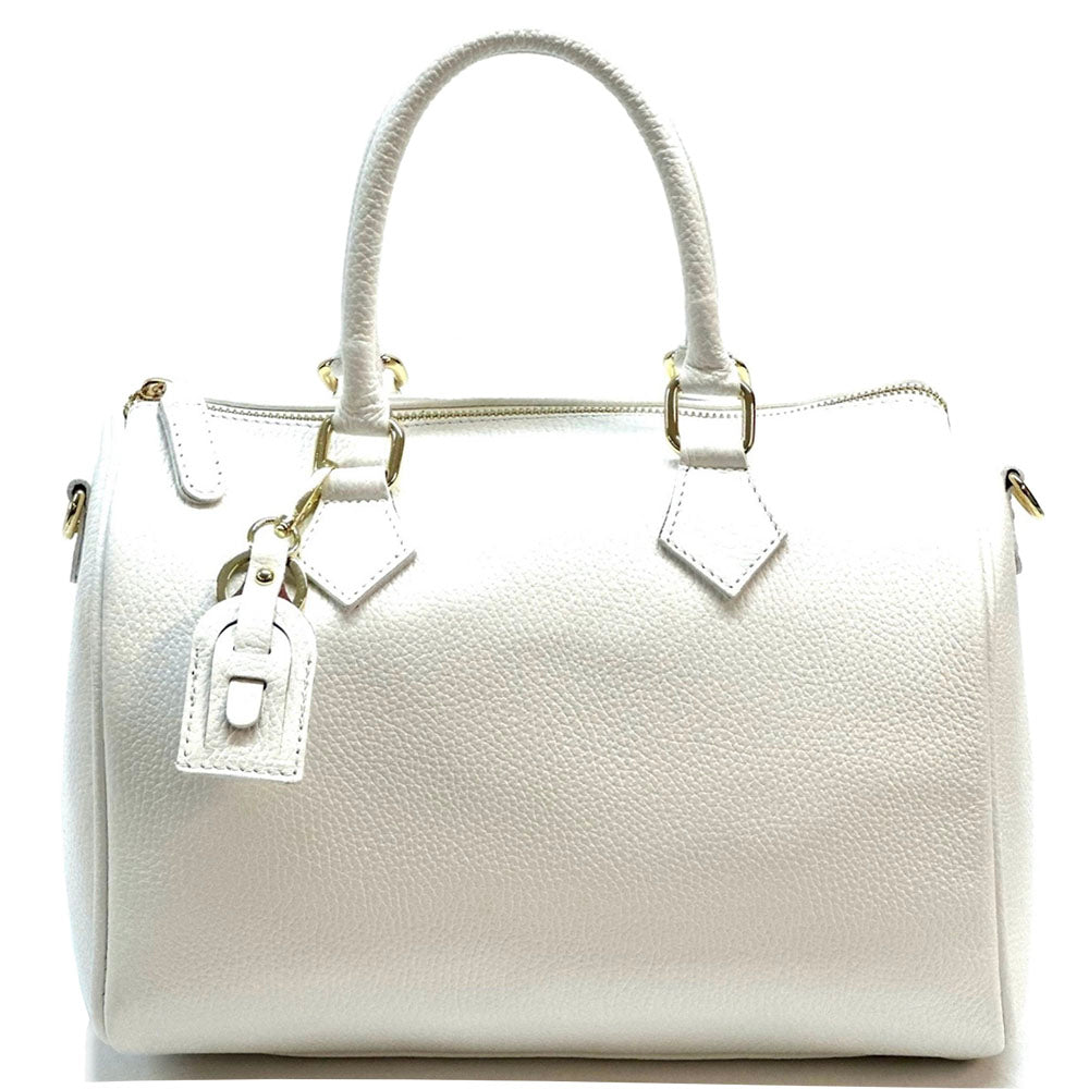 Erminia GM cow leather handbag - Made In Italy
