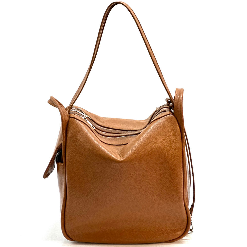 Caterina Leather Bucket Bag - Made In Italy